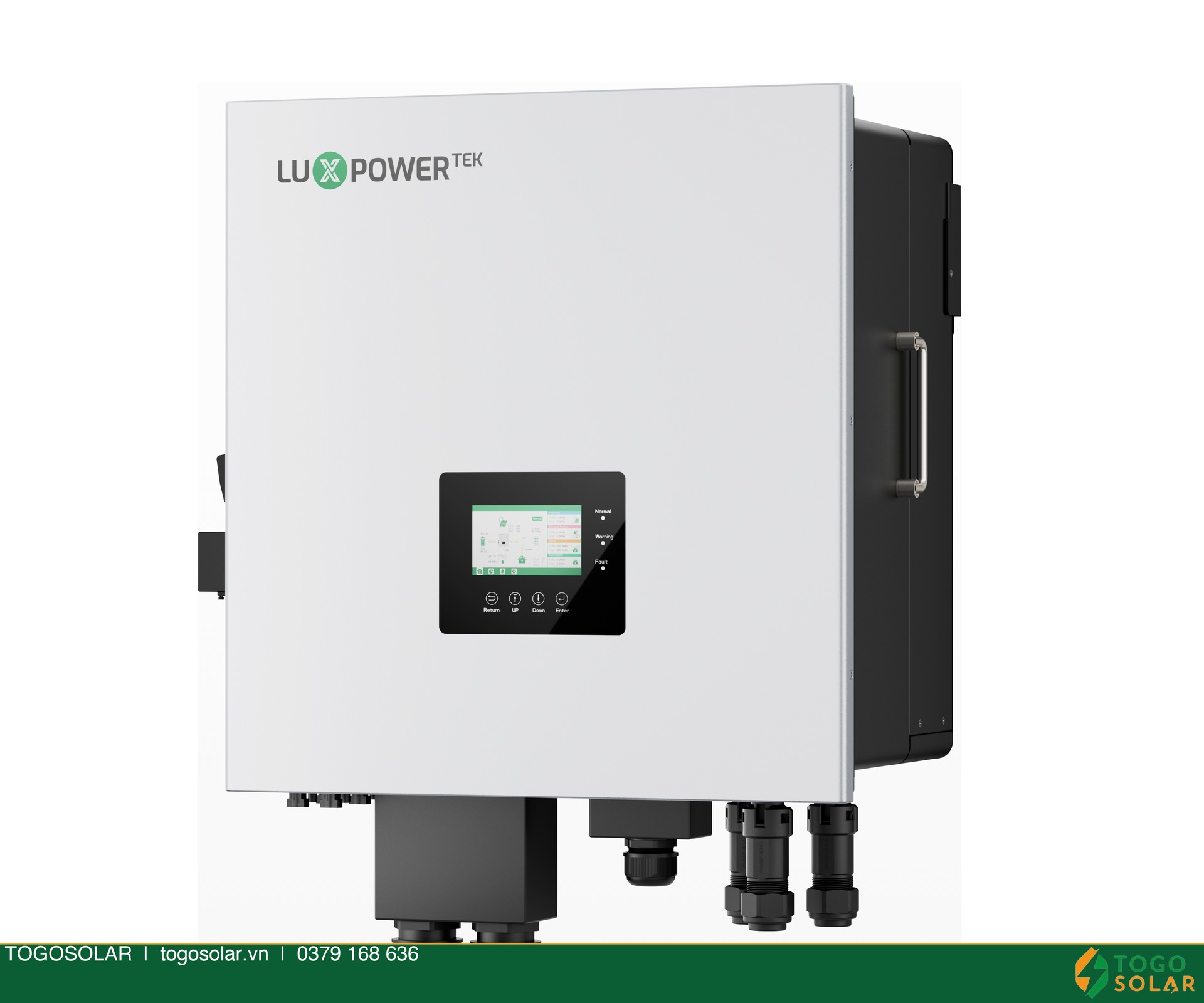 Inverter Luxpower LXP-8K mặt trước – màn hình LCD cảm ứng