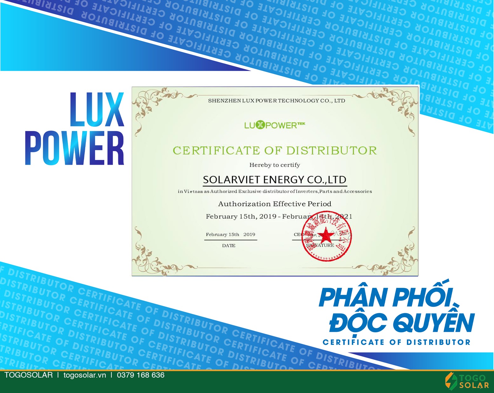 Sơ đồ hệ thống điện mặt trời Luxpower SNA TOGOSOLAR